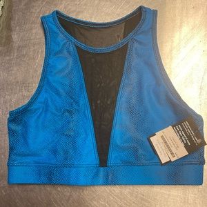 Onzie M/L Briana Bra Indian Blue Venom, never worn, NWT NEVER WORN